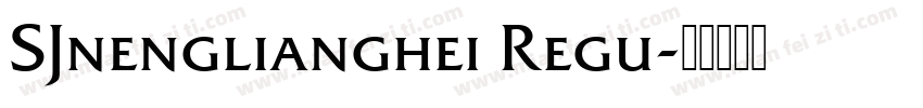 SJnenglianghei Regu字体转换